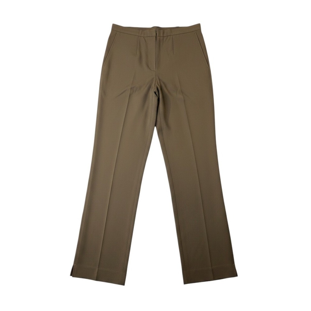 Sigrid Olsen Sport Pants 6 Khaki High Waist Stretch Old Money Career Capsule